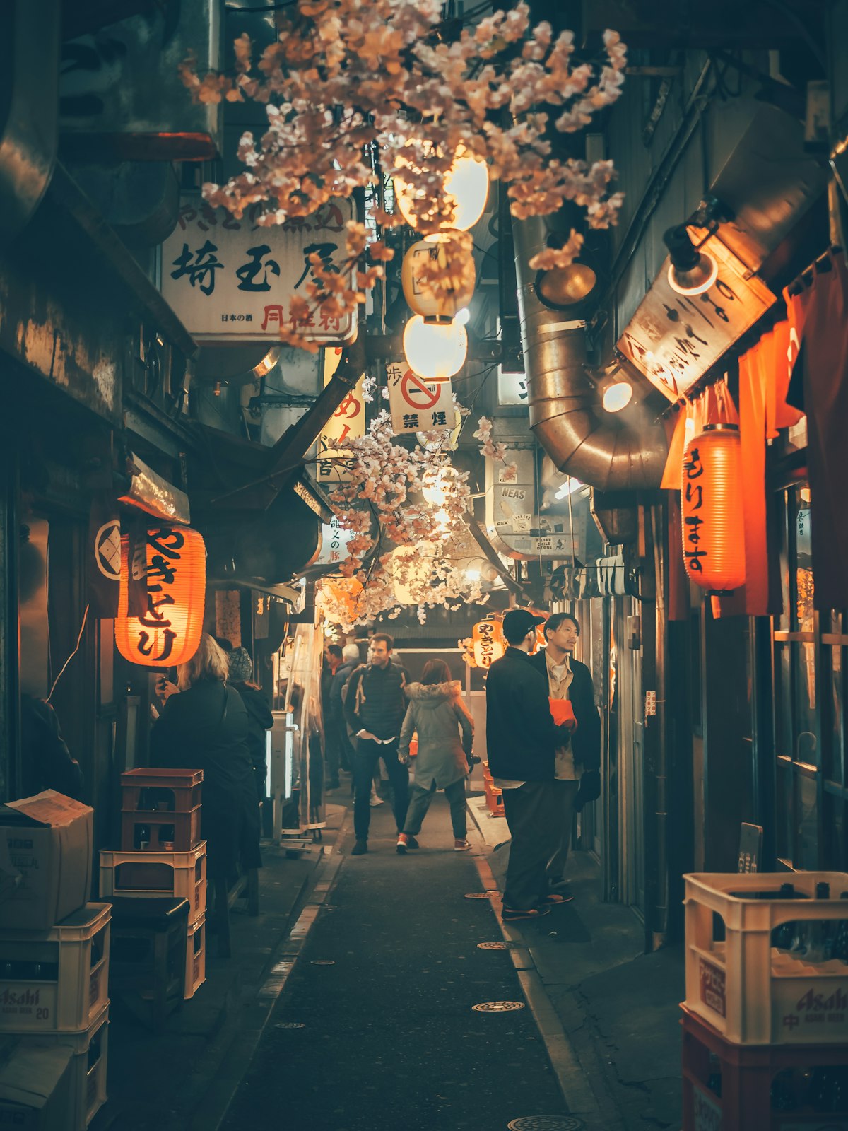Yokohama Noge district bar hopping tour at night with private guide Hitomy